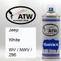 Preview: Jeep, White, WV / NWV / 296: 400ml Sprühdose, von ATW Autoteile West.